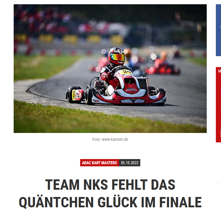 ADAC Kart Masters Saisonfinale Mülsen Moritz Schwing